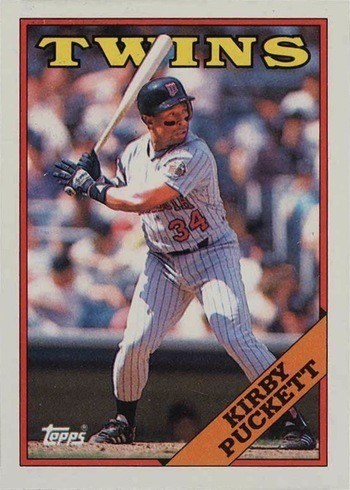 1988 Topps #120 Kirby Puckett Baseball Card 1988 Topps #120 Kirby Puckett Baseball Card