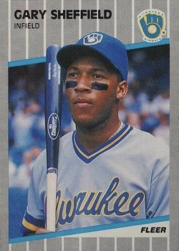 1989 Fleer #196 Gary Sheffield Rookie Card 1989 Fleer #196 Gary Sheffield Rookie Card