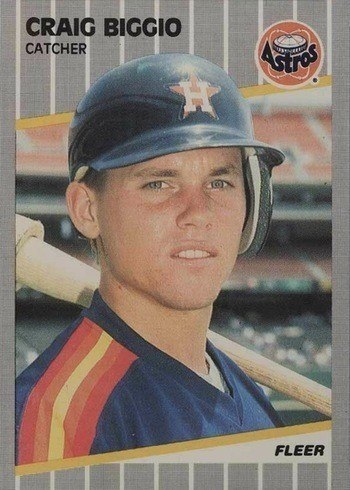 1989 Fleer #353 Craig Biggio Rookie Card 1989 Fleer #353 Craig Biggio Rookie Card