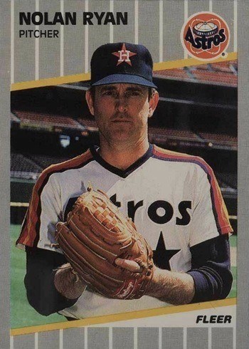 1989 Fleer #368 Nolan Ryan Baseball Card 1989 Fleer #368 Nolan Ryan Baseball Card