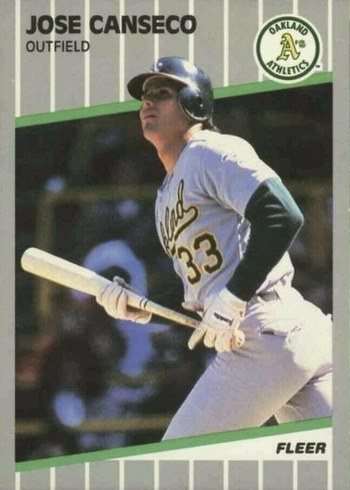 1989 Fleer #5 Jose Canseco Baseball Card