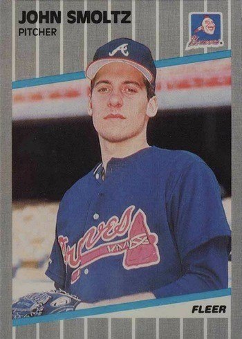 1989 Fleer #602 John Smoltz Rookie Card