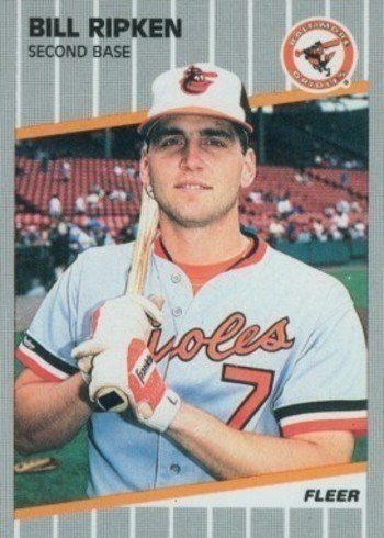 1989 Fleer #616 Billy Ripken Baseball Card Black Box Over Vulgarity