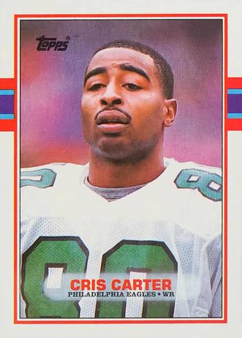 1989 Topps #121 Cris Carter Rookie Card 1989 Topps #121 Cris Carter Rookie Card