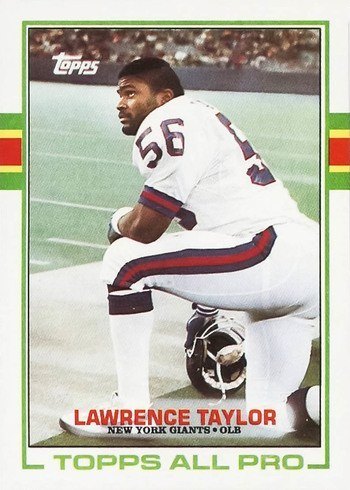 1989 Topps #166 Lawrence Taylor Football Card 1989 Topps #166 Lawrence Taylor Football Card