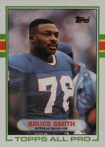 1989 Topps #44 Bruce Smith Football Card