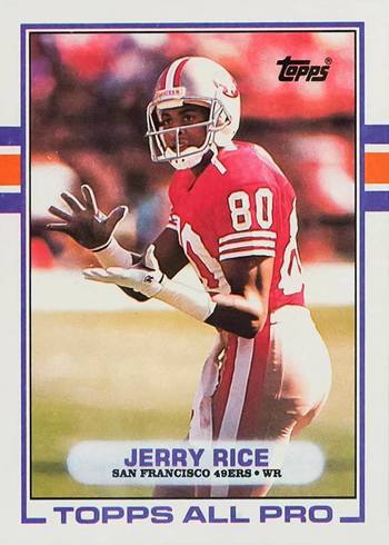 1989 Topps #7 Jerry Rice Football Card 1989 Topps #7 Jerry Rice Football Card