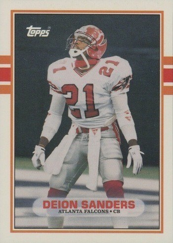 1989 Topps Traded #30T Deion Sanders Rookie Card 1989 Topps Traded #30T Deion Sanders Rookie Card