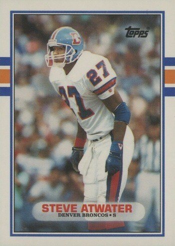 1989 Topps Traded #52T Steve Atwater Football Card 1989 Topps Traded #52T Steve Atwater Football Card