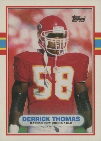 1989 Topps Traded #90T Derrick Thomas Rookie Card
