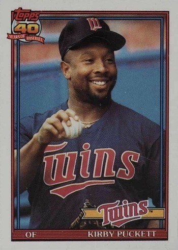 1991 Topps #300 Kirby Puckett Baseball Card