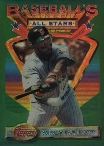 1993 Finest Refractor #112 Kirby Puckett Baseball Card 1993 Finest Refractor #112 Kirby Puckett Baseball Card