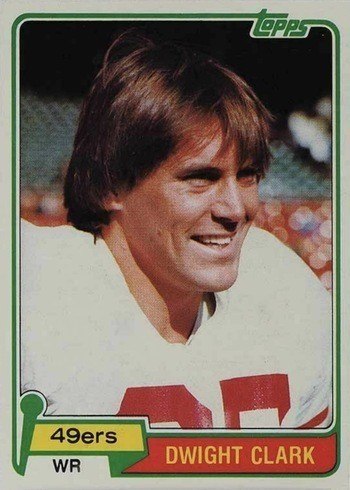 1981 Topps #422 Dwight Clark Rookie Card