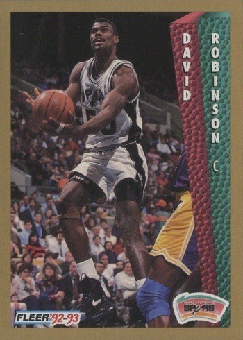 1992 Fleer #207 David Robinson Basketball Card 1992 Fleer #207 David Robinson Basketball Card