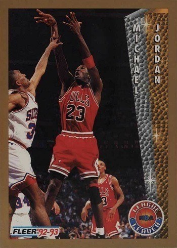 1992 Fleer #238 Michael Jordan Basketball Card (League Leaders)