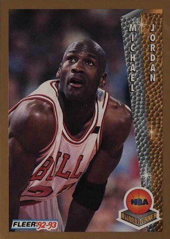 1992 Fleer #246 Michael Jordan Basketball Card (NBA Award Winner)