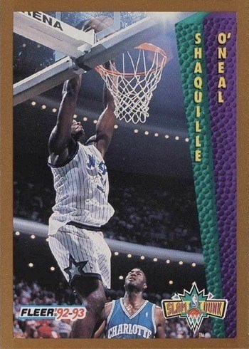 1992 Fleer #298 Shaq Rookie Card (Slam Dunk)