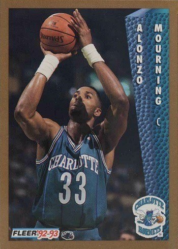 1992 Fleer #311 Alonzo Mourning Rookie Card
