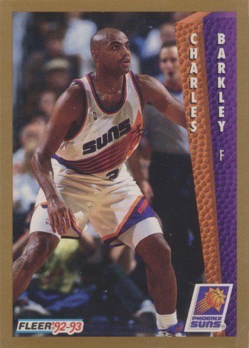 1992 Fleer #411 Charles Barkley Basketball Card 1992 Fleer #411 Charles Barkley Basketball Card