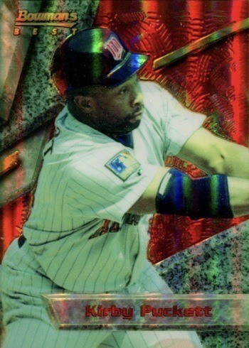 1994 Bowman's Best #75 Red Refractor Kirby Pucket Baseball Card