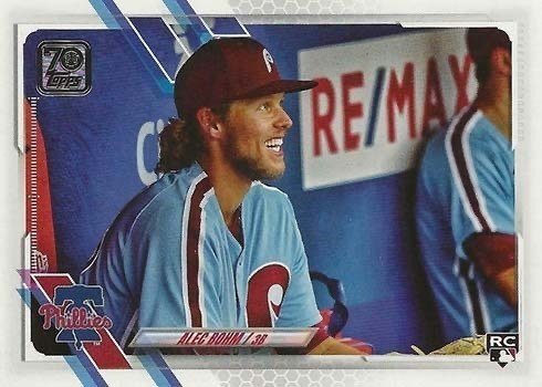 2021 Topps Series 1 Alec Bohm Rookie Card #277 SSP Variation 2021 Topps Series 1 Alec Bohm Rookie Card #277 SSP Variation