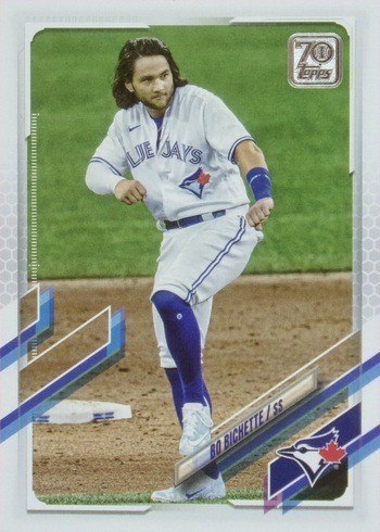 2021 Topps Series 1 Bo Bichette Baseball Card #310 SP Variation