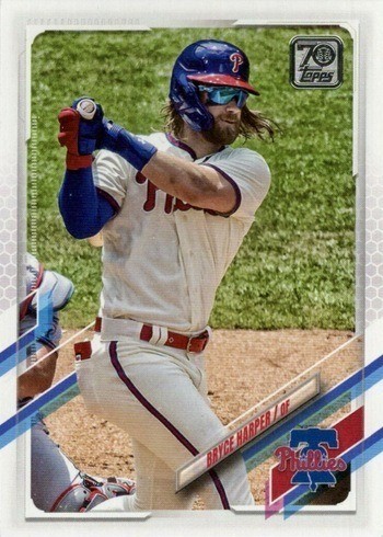 2021 Topps Series 1 Bryce Harper Baseball Card #250 2021 Topps Series 1 Bryce Harper Baseball Card #250