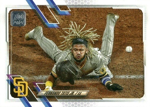 2021 Topps Series 1 Fernando Tatis Jr. Baseball Card #1 SP Variation