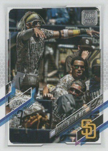 2021 Topps Series 1 Fernando Tatis Jr. Baseball Card #1 SSP Variation 2021 Topps Series 1 Fernando Tatis Jr. Baseball Card #1 SSP Variation