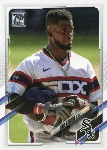 2021 Topps Series 1 Luis Robert Baseball Card #223 SP Variation