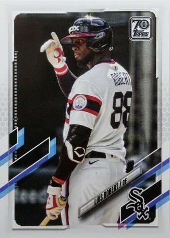 2021 Topps Series 1 Luis Robert Baseball Card #223 SSP Variation