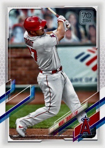 2021 Topps Series 1 Mike Trout Baseball Card #27 SP Variation 2021 Topps Series 1 Mike Trout Baseball Card #27 SP Variation