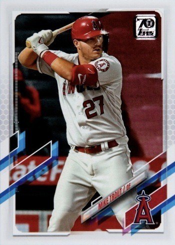 2021 Topps Series 1 Mike Trout Baseball Card #27 2021 Topps Series 1 Mike Trout Baseball Card #27