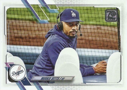 2021 Topps Series 1 Mookie Betts Baseball Card #13 SSP Variation 2021 Topps Series 1 Mookie Betts Baseball Card #13 SSP Variation
