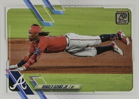 2021 Topps Series 1 Ronald Acuna Jr. Baseball Card #263 2021 Topps Series 1 Ronald Acuna Jr. Baseball Card #263