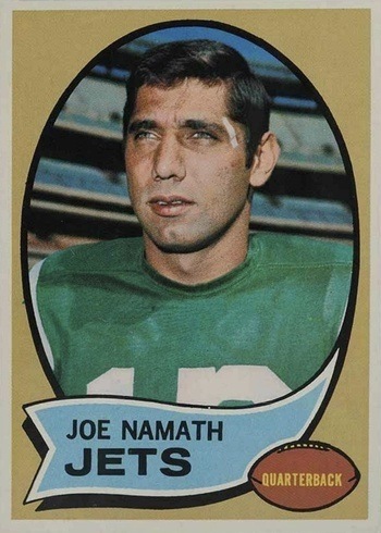 1970 Topps #150 Joe Namath Football Card 1970 Topps #150 Joe Namath Football Card