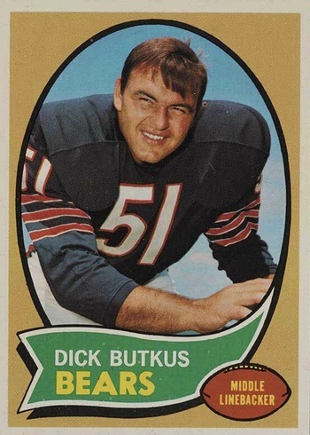 1970 Topps #190 Dick Butkus Football Card 1970 Topps #190 Dick Butkus Football Card