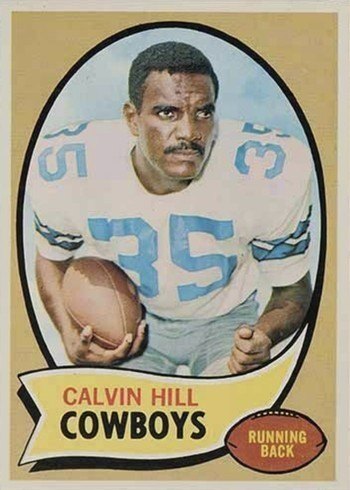 1970 Topps #260 Calvin Hill Football Card (Red Name Variation)