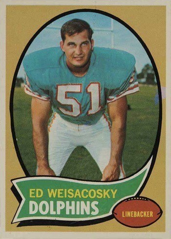 1970 Topps #262 Ed Weisacosky Football Card 1970 Topps #262 Ed Weisacosky Football Card