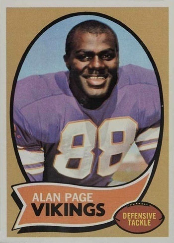 1970 Topps #59 Alan Page Rookie Card 1970 Topps #59 Alan Page Rookie Card