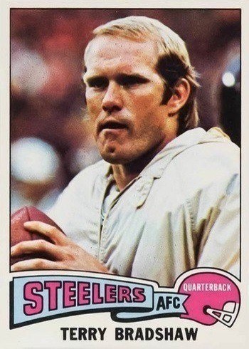 1975 Topps #461 Terry Bradshaw Football Card 1975 Topps #461 Terry Bradshaw Football Card