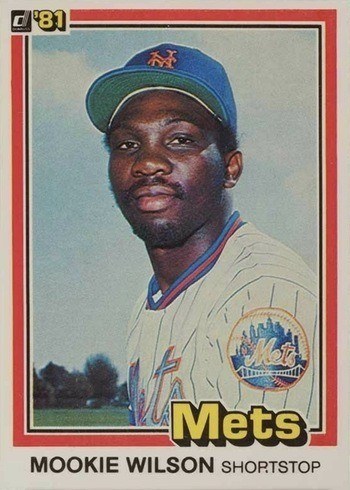 1981 Donruss #575 Mookie Wilson Rookie Card 1981 Donruss #575 Mookie Wilson Rookie Card