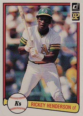 1982 Donruss #113 Rickey Henderson Baseball Card
