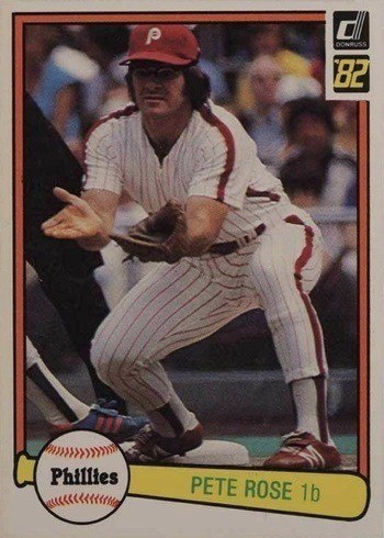 1982 Donruss #168 Pete Rose Baseball Card 1982 Donruss #168 Pete Rose Baseball Card
