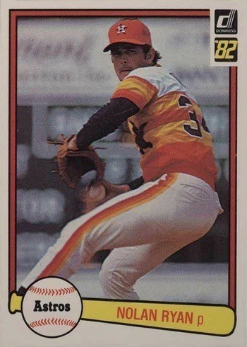1982 Donruss #419 Nolan Ryan Baseball Card 1982 Donruss #419 Nolan Ryan Baseball Card