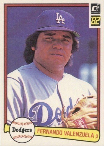 1982 Donruss #462 Fernando Valenzuela Baseball Card 1982 Donruss #462 Fernando Valenzuela Baseball Card