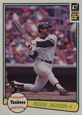 1982 Donruss #535 Reggie Jackson Baseball Card 1982 Donruss #535 Reggie Jackson Baseball Card
