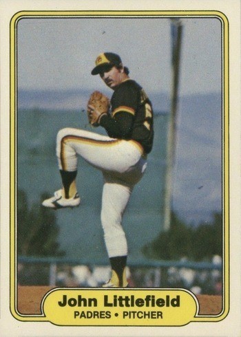 1982 Fleer #576 John Littlefield Pitching Righty Baseball Card