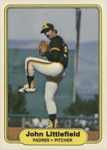 1982 Fleer #576 John Littlefield Pitching Righty Baseball Card 1982 Fleer #576 John Littlefield Pitching Righty Baseball Card