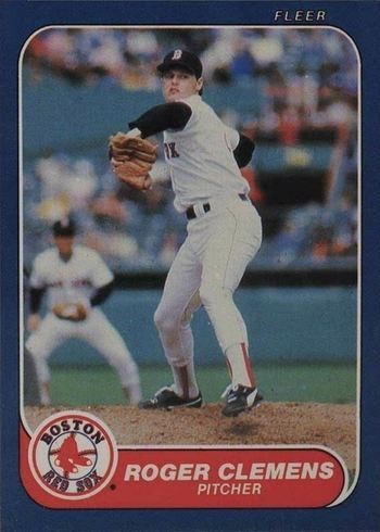 1986 Fleer #345 Roger Clemens Baseball Card 1986 Fleer #345 Roger Clemens Baseball Card